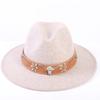 Popular European and American High-end Wool Top Hat, Men's and Women's Fashion Versatile Elegant Top Hat Jazz Hat