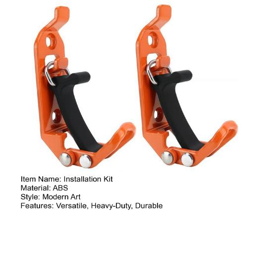 Metal Rubber Shovel Mounting Kit for Roof Rack & Garage Heavy-Duty Holder for Shovels Axes And Hoses Universal Shovel Mount for Truck Bed ATV UTV