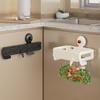 Hanging Suction Cup Trash Bag Holder Foldable Rubbish Storage Holder  Cabinet
