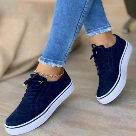 New Sneakers Women Flat Casual Sneaker Spring Fashion Versatile Lace Up Walking Women's Shoes Zapatos De Mujer Plus size