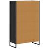 Bookshelf Black Oak Effect 68 x 30 x 108.5 cm