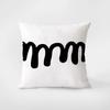 Simple Black and White Cartoon Pillowcase Interior Decoration Office Living Room Home Pillowcase