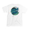 Santa Cruz Skateboard Shirt Wave Dot White Mens