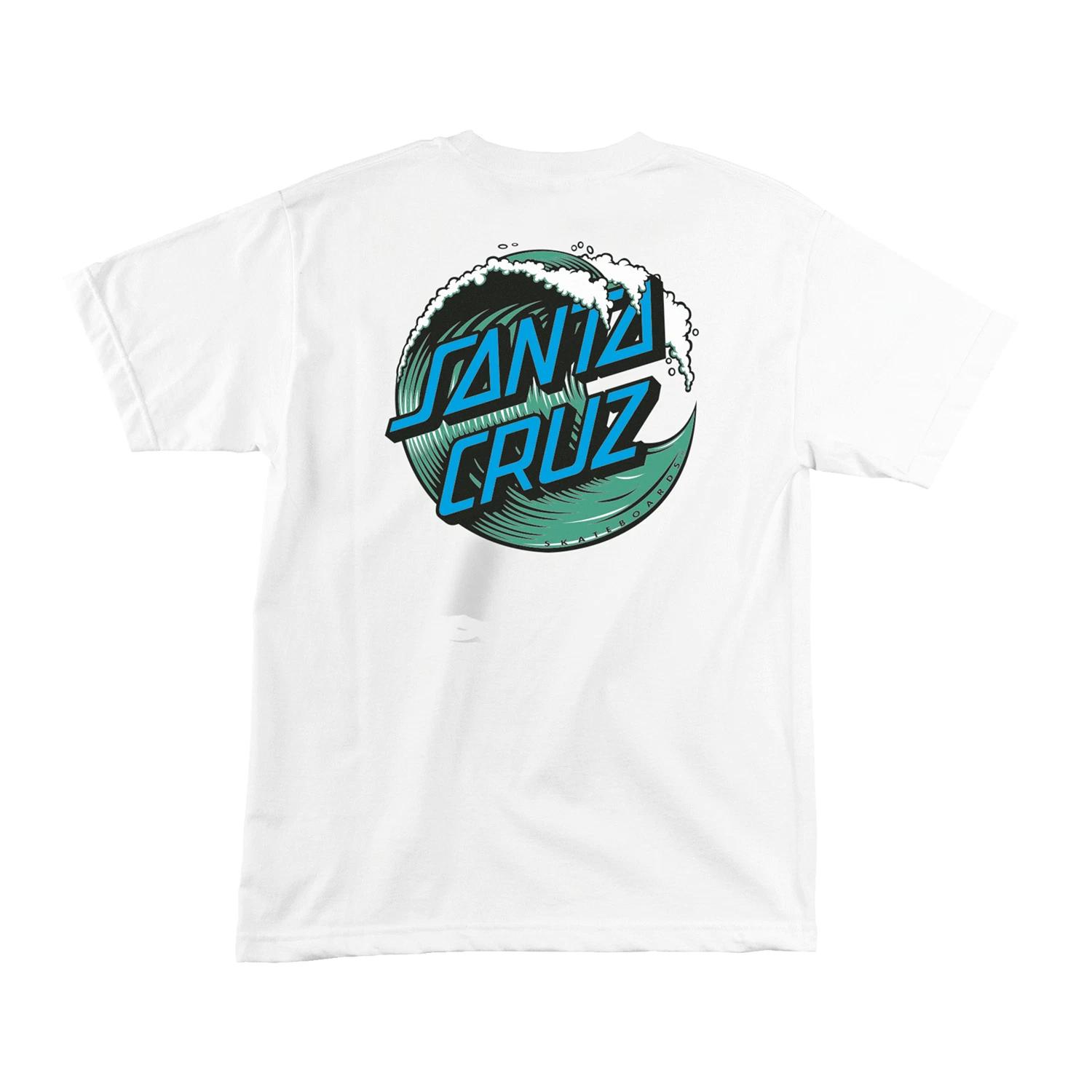 Santa Cruz Skateboard Shirt Wave Dot White Mens S