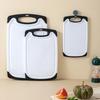 3Pcs Plastic Chopping Board Double-Sided Chopping Block Baby Food Cutting Board Set  Vegetable