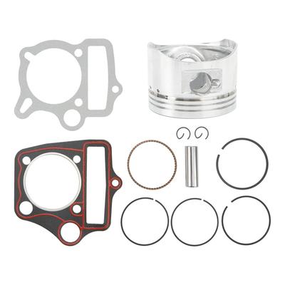 52.4mm Piston Ring Gasket Set, KIMISS Engine Parts Piston Set Metal Piston Ring Kit