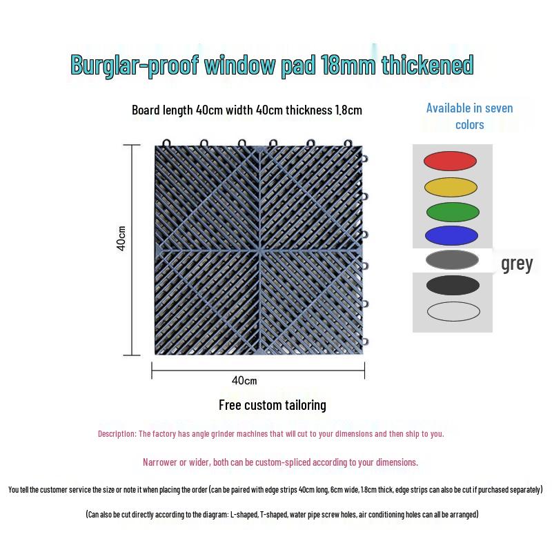 Bezpieczne zabezpieczenie parapetu i balkonu przed kradzieżą: Pogrubiona siatka ochronna i stojak na kwiaty
