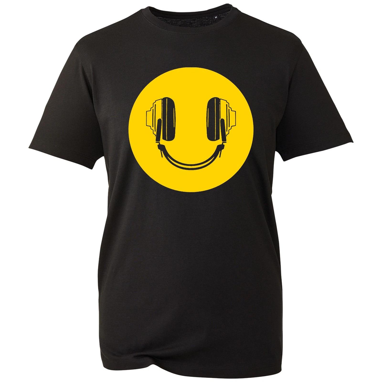 HEADPHONES Face Men s Shirt Music DJ Clubbing Funny Festival Tee Gift T-Shirt S