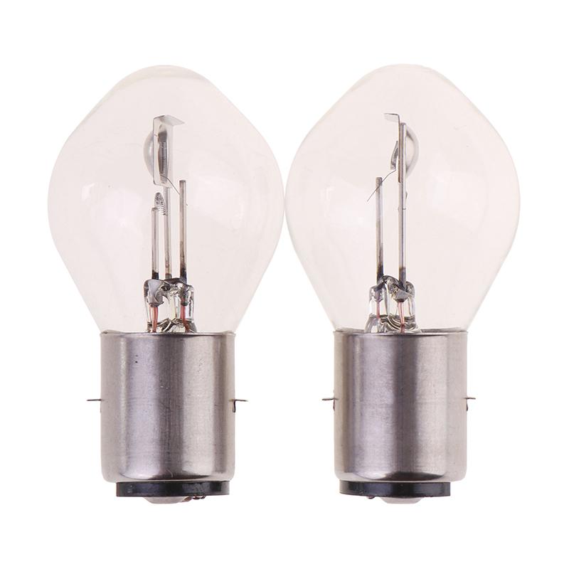 2Pcs Halogen Headlamps Bulbs Atv Moped Scooter Lights 12V 35W B35 Ba20D Motor