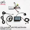 E-bike 25A/30A Brushless Motor Controller 24V 36V 48V 350W-1000W and S966/ SW900 LCD With PAS Throttle Kit for E-Scooter Rapir