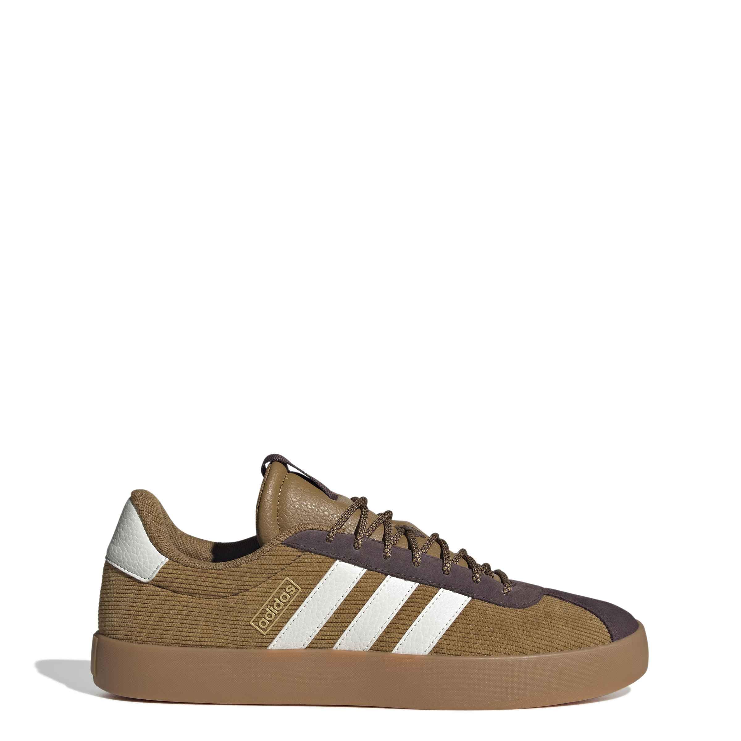 Adidas VL Court Bronze Brown Size 3.0 Sneakers, Unisex, Adult, OOG03, Strata/Core White/Shadow (JS2045), 24.5cm