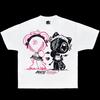 Tricou Unisex cu Grafică CREEPY CUTE, Croială Boxy, Tricou Grafic