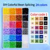 7200 Stück 2,6 mm Loch Mini Hama Perlen Perler Bügelperlen DIY Frühpädagogik Bastelspielzeug Puzzles Kinder Geburtstagsgeschenk