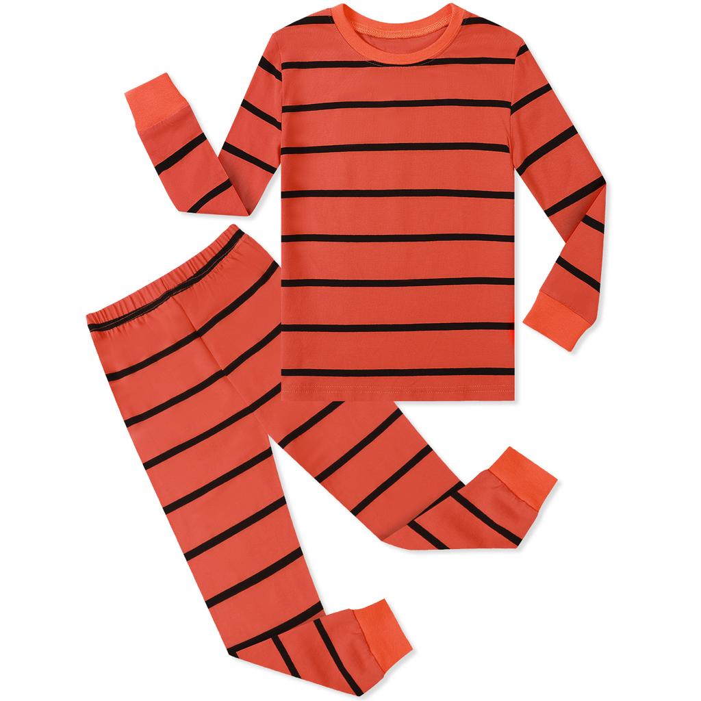 Yellow and Black Striped Pajamas Set for Toddler Boys Girls Halloween Bee Pjs for Kids Pyjamas Infanf Party Gift Sleepwear