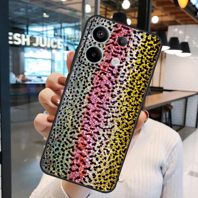 Rainbow Trout Fishing Skin Case For Xiaomi Redmi Note 13 Pro 10 11 12 14 15 Pro Plus Redmi 15C 14C 10C 12C 13C 15 Cover