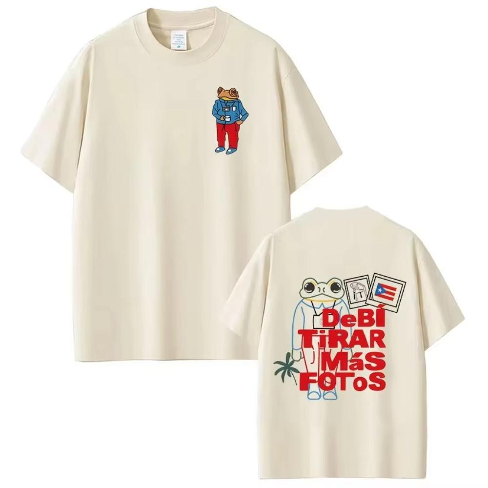 Summer New Bad Bunny Tour 2026 Debi Tirar Mas Photography DTMF Tshirt Unisexs Tshirt Retro Fashion Printed Pattern Tshirt