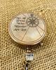 Vintage Antique Brass Pocket Compass Nautical Maritime Gift Compass With Case