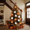 2025 Halloween Tree Pumpkin Hanging Pendant 12Pcs/set Christmas Pumpkin Ball Ornaments Farmhouse Fall Holiday Atmosphere Props