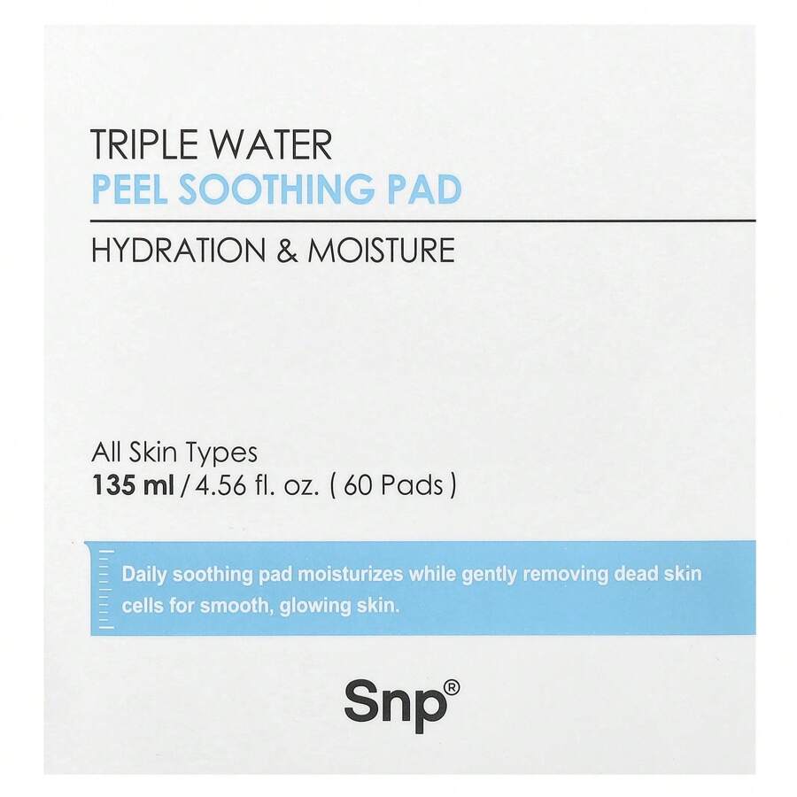 SNP Triple Water Peel Soothing Pad,135ml(60ea)