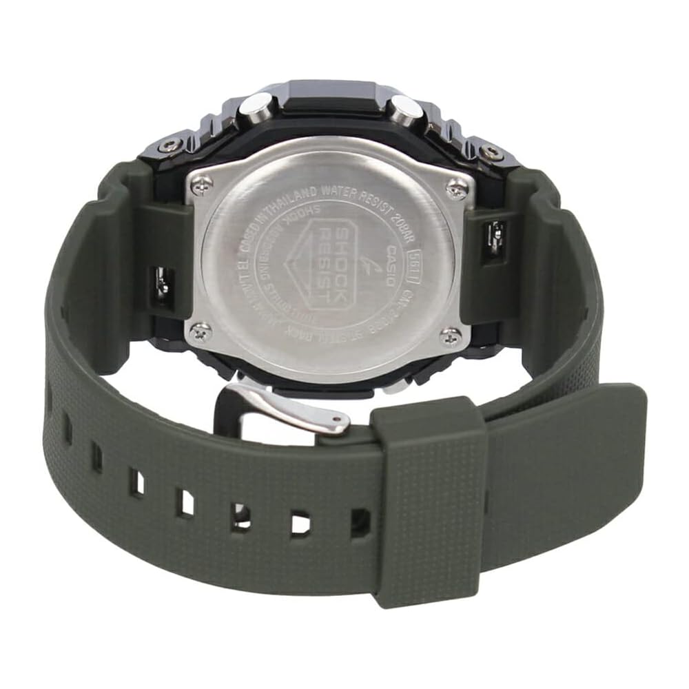 Casio G-Shock GM-2100 Series Men's Analog-Digital Watch Stainless Steel Green Gunmetal