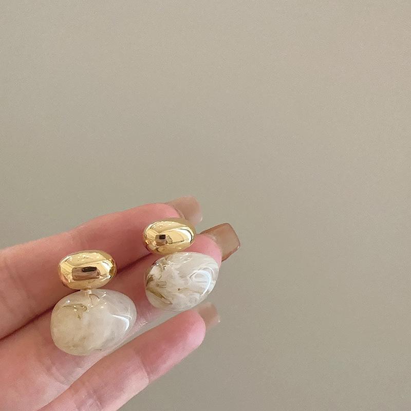 

Ретро серьги-пусеты Doudou для женского ощущения высокого класса, серьги в стиле Майяр, модные простые и универсальные серьги для осени и зимы