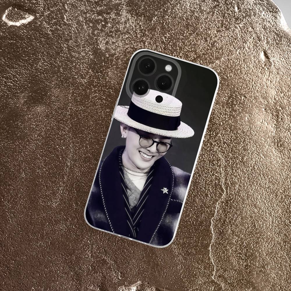 Kpop GD G-Dragons Phone Case For iPhone 16,15,14,13,12,11 Plus,Pro,Max,XR,XS,Plus,E,Mini Transparent Cover iPhone16e
