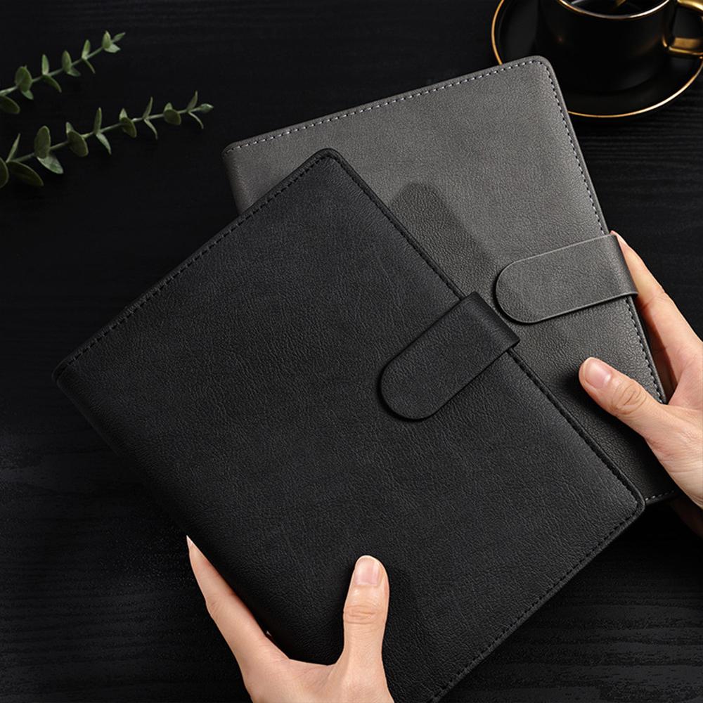 (Free Logo Engraving) A5/B5 High-grade Leather Loose-leaf Notebooks, Business Meeting Minutes, Notepads, Student Subject Notebooks, Diaries