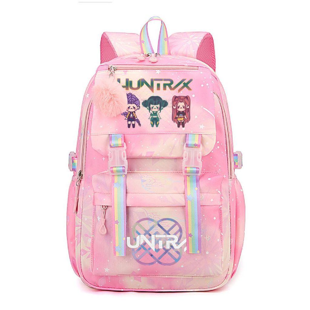 Kids Girls Kpop Rumi Mira Zoey Super Star Singers Printed Backpack Student School Bag