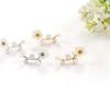 B119 Korean new shell flower pearl stud earrings, simple branch earrings, temperament fashionable OL earrings women