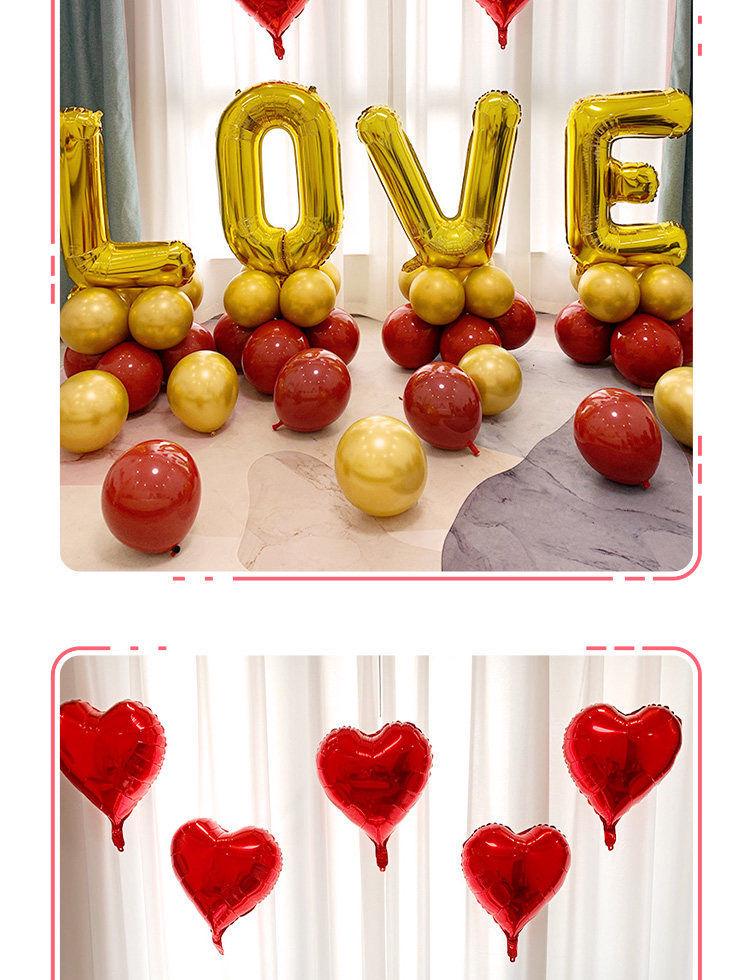 Romantic LOVE Balloon Set for Proposal, Birthday, or Wedding Room Decoration