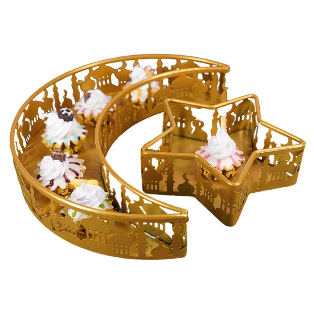 Ramadan Snack Tray, Creative Storage Box Style, Stars & Moon & Castle Design, Candy/Cookies/Cake Storage, Theme Decorations