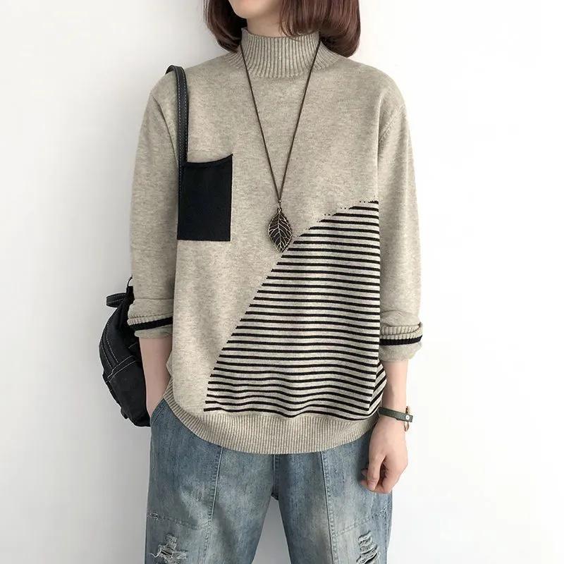 

Топы для женщин Хлопковые рубашки для женщин Повседневная рубашка оверсайз Свободная блузка с длинным рукавом Пуловеры S хаки