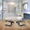 Shower Handle Bracket Set Zinc Alloy for Replacement Includes Screws for Convenient Installation On Various Doors