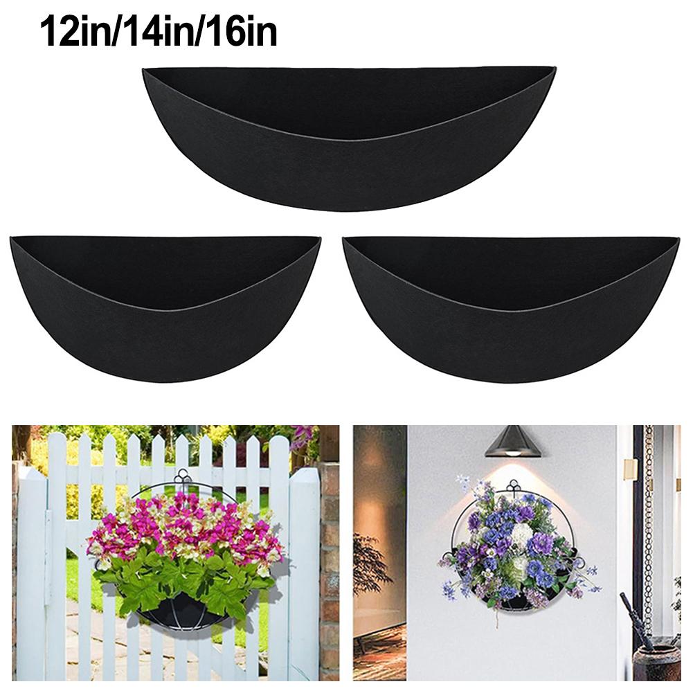 Felt Liner Kit 3pcs for Wall Hanging Half Round Baskets Box Planters Outdoor Fence Baskets and Wire Plant Holders