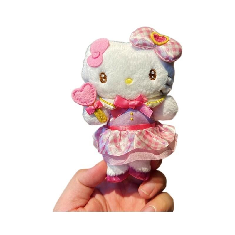 Sanrio Hello Kitty Plush Keychain With Heart Magic Wand For Girls And Collectors