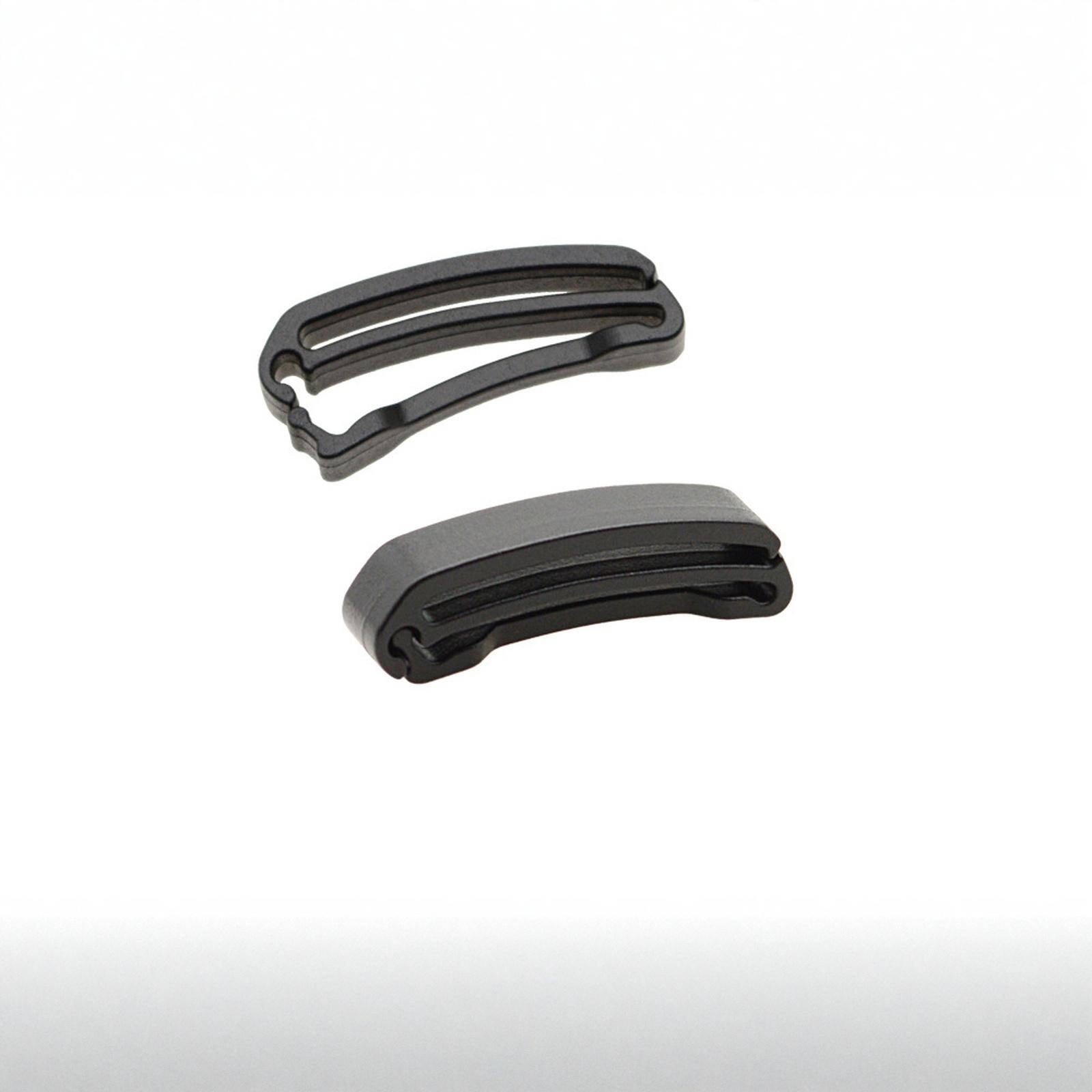 

2 Pcs Plastic Fixing Clip for Webbing Quick Webbing Tail Clip Buckle Belt Storage Buckle Diving Accessories One Size чёрный