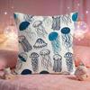 Dreamy Jellyfish Glow Cushion Cover Premium Comfort Reversible Pillow Cove Two in One Design for Any Room  Car Interior