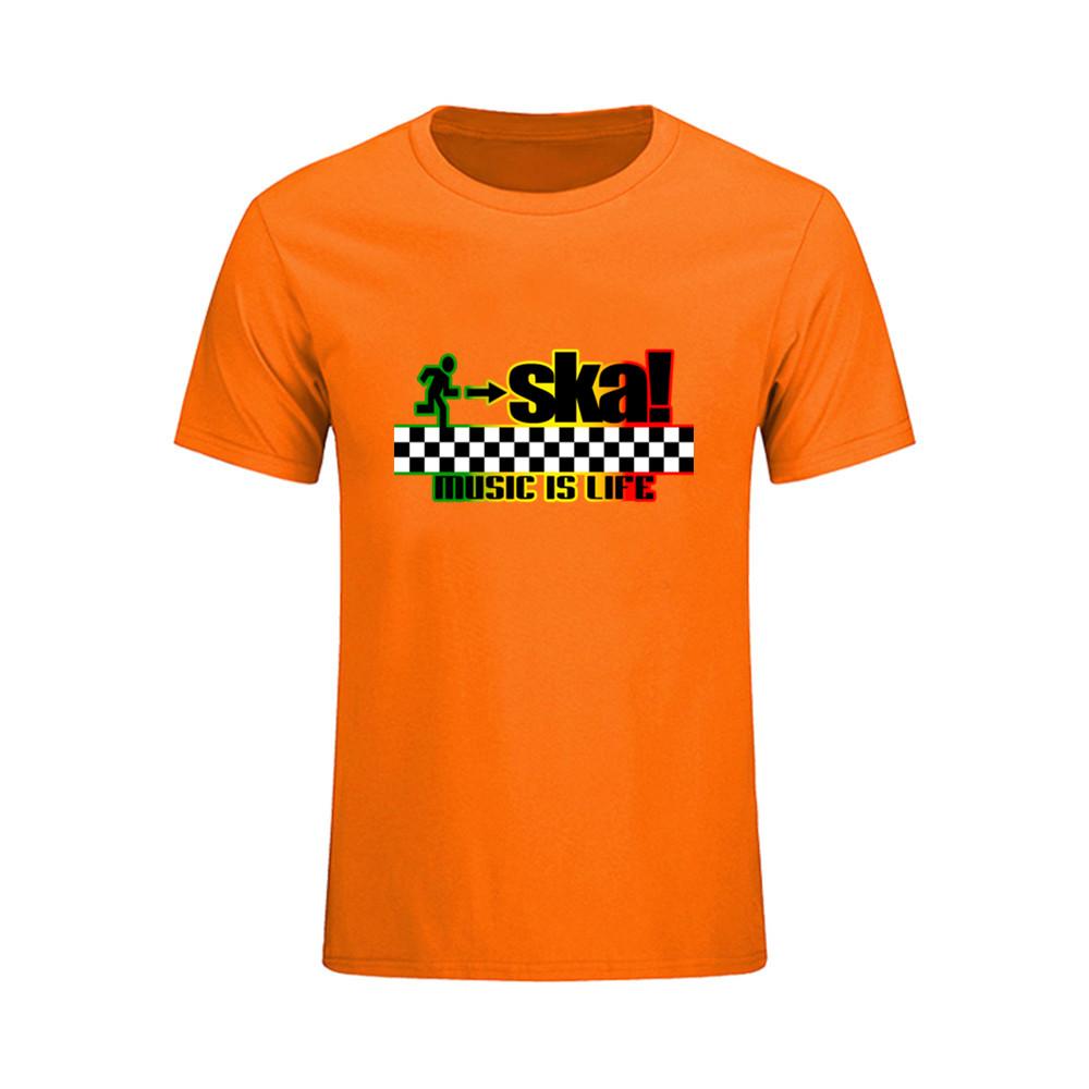 Clothing Cotton Comfortable Ska Music Is Life Male T Shirt Print Tshirt Homme T 2XL
