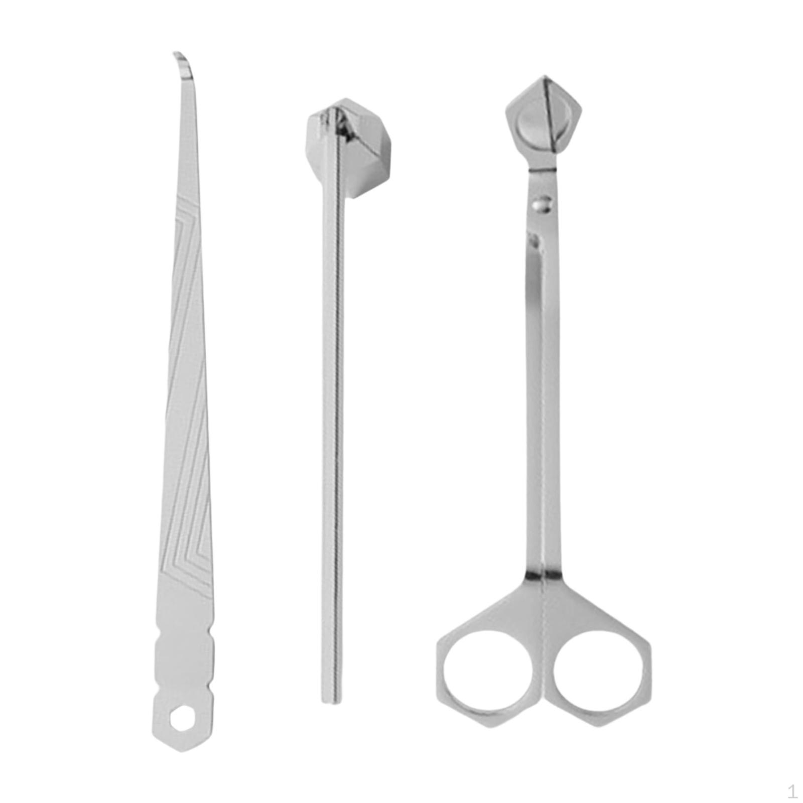 

Набор из 3 предметов для свечей Набор для ухода за фитилем Набор для домашнего декора