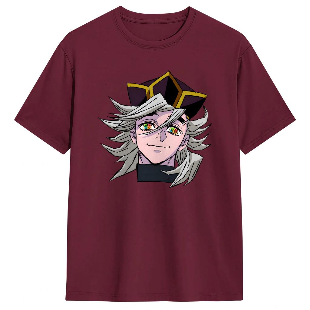 Unique Anime Douma Upper TShirt Unisex O Neck Cotton T Shirt Short Sleeve Tee Shirt Plus Size Tops