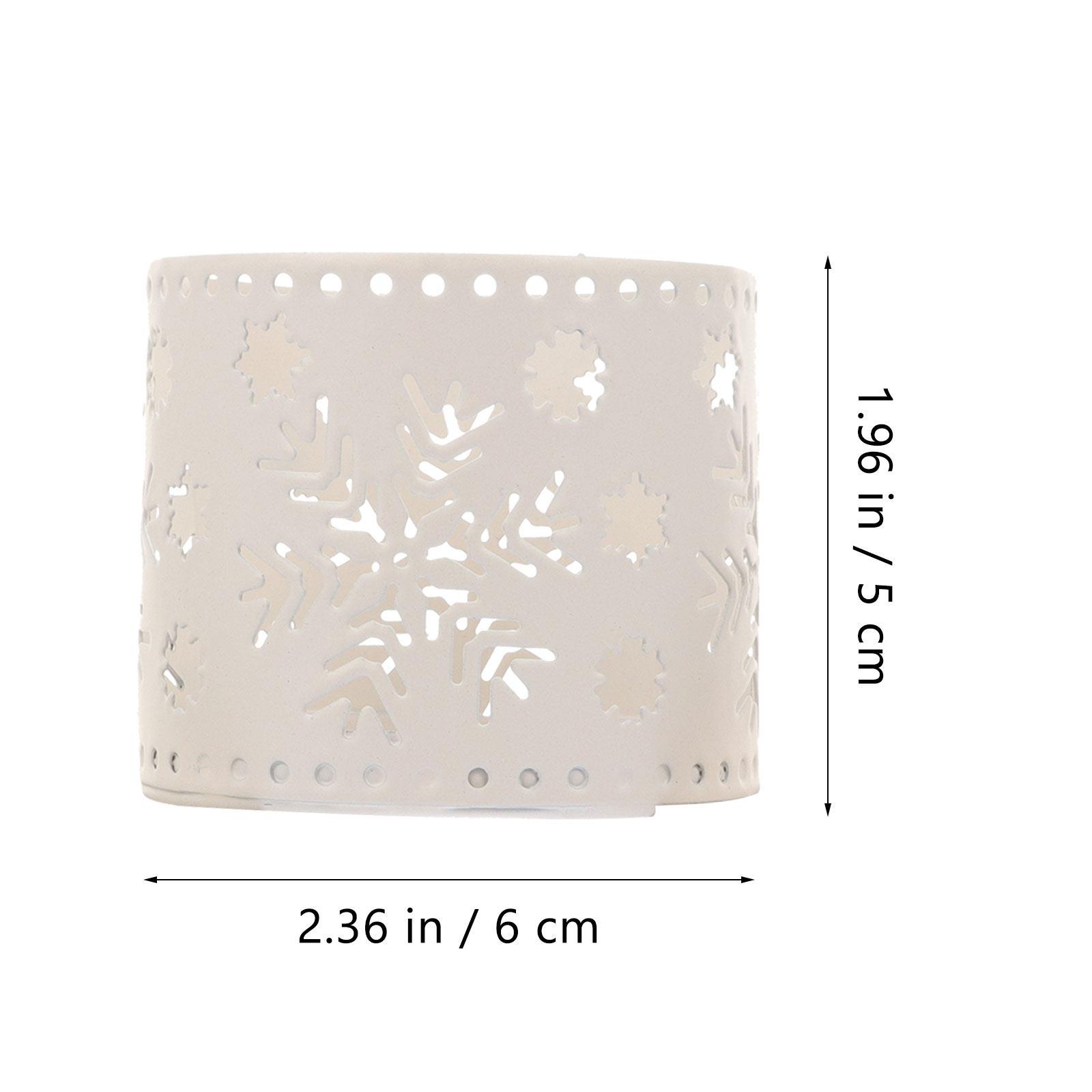 3 шт. Рождественский держатель Полый Железный Настольный Декоративный Подсвечник для Чайной Свечи Рождественский Подсвечник Свадебная Вечеринка Украшение Стола белый