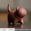 FY Purple Clay Fairy Garden Miniatures Cute Cat Tea Pets Ceramics Kung Fu Tea Accessories for Home Decor Ornaments Teaware