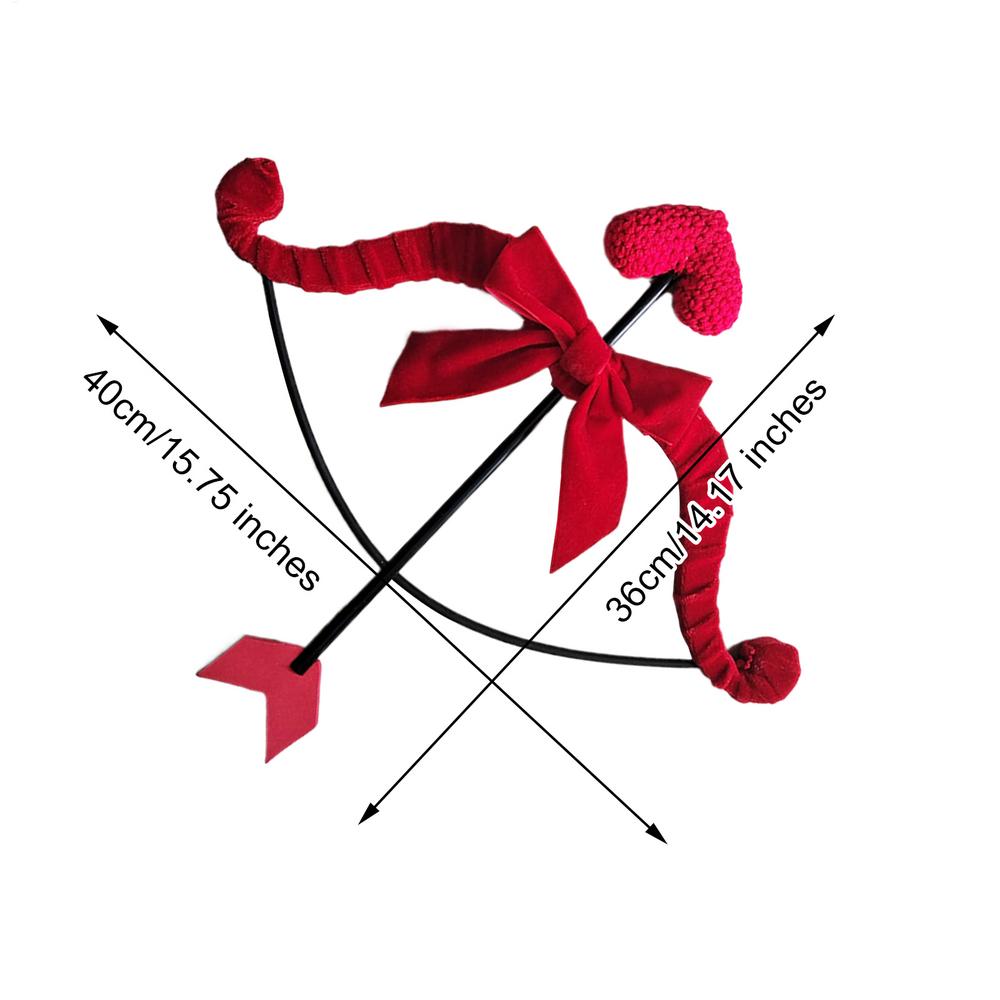 

Valentines Wedding Cosplay Props Set Bow Costume Dress Up Supplies for Couples Photographer School Play Stage Performance Party