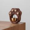 Black Walnut Cat Paw Doorbell
