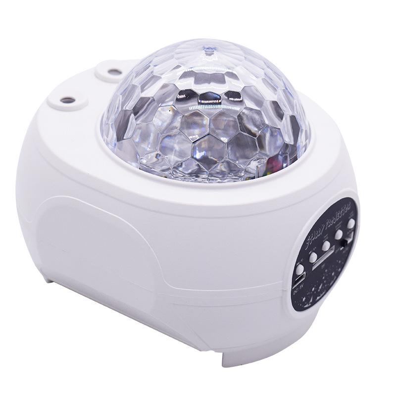 Bluetooth Starry Sky Projector: LED Water Wave, Laser Stars, Colorful Night Light, Creative Gift Lamp