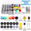 268 PCS 1 Inch Wet Dry Sanding Discs and Drums, 60 to 10000 Grit Wet Dry Sandpaper Micro Sand Paper with 1/8" Shank Backing Pad, fit