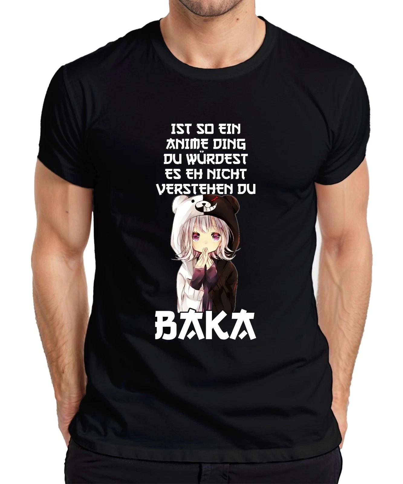 Anime Ding du würdest es nicht verstehen BAKA kawaii chibi otaku Herren T-Shirt XL