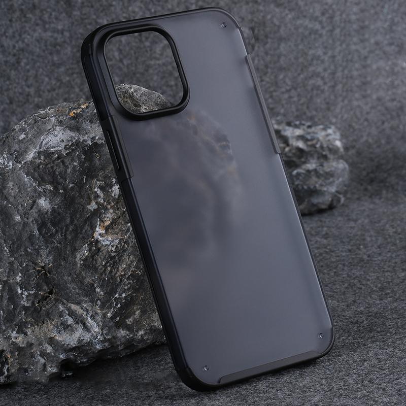 

For iPhone 11 Pro Case PC+TPU Matte Anti-Scratch Phone Back Cover Black