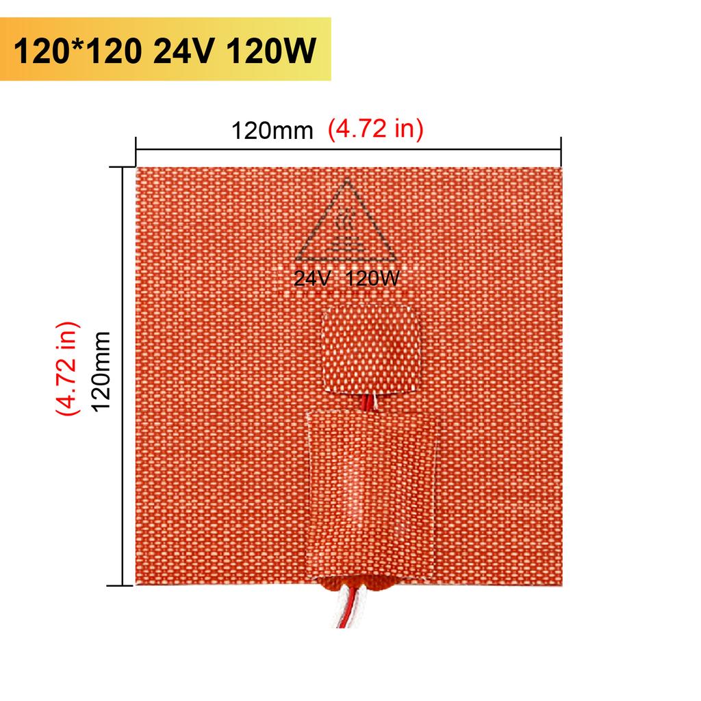 Flexible Silicone Heater Pad 220V for 3D Printer Bed Custom Silicone Heating Sheet with Adjustable Temperature and Uniform Heat