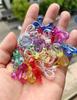 10pcs Colorful Transparent Bowknot Charm Loose Beads Necklace Keychain Pendant Beads Jewelry Making Accessory